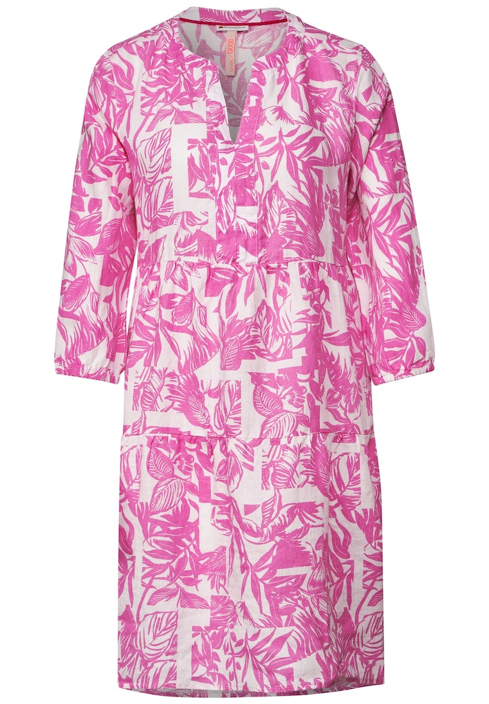 Street One Damen Kleid Tunika Leinen bequem Kleid oasis light online pink kaufen bei