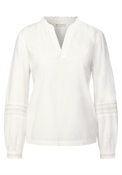 Tunika mit Stickdetail off white