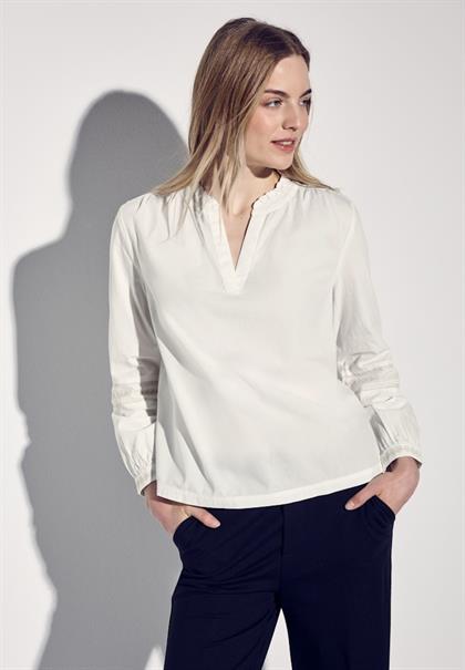 Tunika mit Stickdetail off white