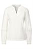 Tunika mit Stickdetail off white