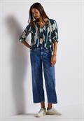 Tunika mit Tape-Details tide blue