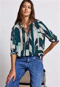 Tunika mit Tape-Details tide blue
