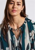 Tunika mit Tape-Details tide blue