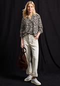 Tunika mit Zebra Print deep roast brown