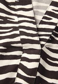 Tunika mit Zebra Print deep roast brown