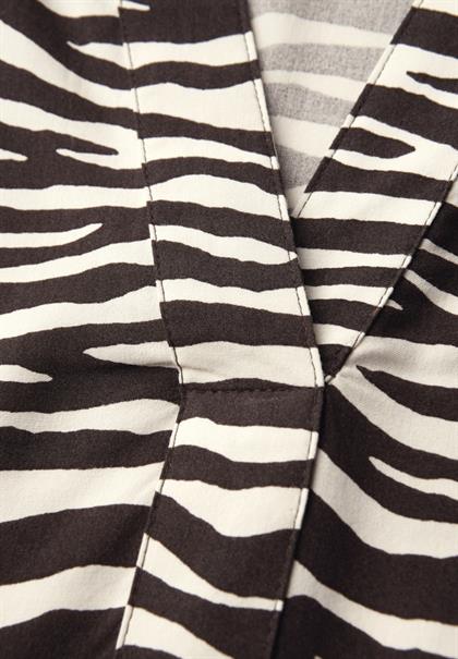 Tunika mit Zebra Print deep roast brown