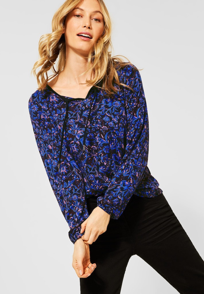 bei Longsleeve online Cecil blue Damen kaufen mit deep bequem Tunika-Shirt Blumen