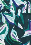 Tunika-Shirt mit Print fir green
