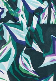 Tunika-Shirt mit Print fir green
