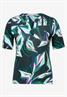 Tunika-Shirt mit Print fir green