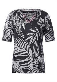 Tunika T-Shirt mit Print carbon grey