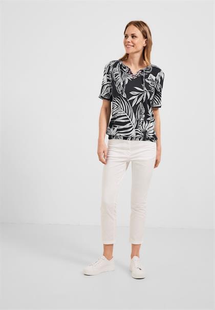 Tunika T-Shirt mit Print carbon grey