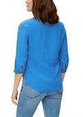 Tunikabluse mit All-over-Print blau1