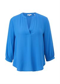 Tunikabluse mit All-over-Print blau1