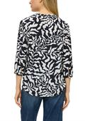 Tunikabluse mit All-over-Print blau2