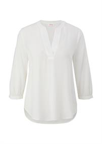 Tunikabluse mit All-over-Print creme