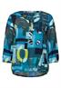 Tunikabluse mit Letterprint teal blue