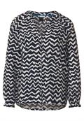 Tunikabluse mit Print deep blue
