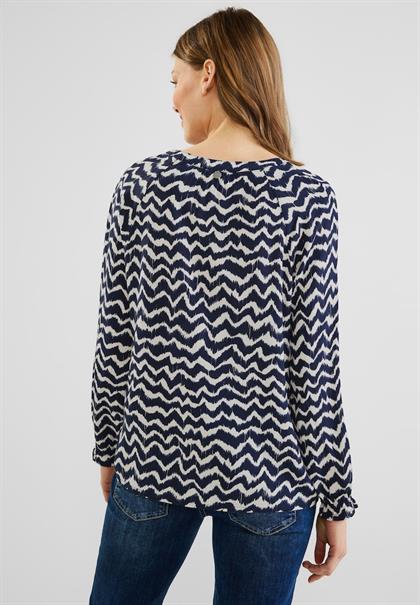 Tunikabluse mit Print deep blue