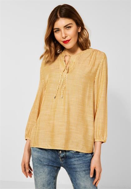 Tunikabluse mit Streifen sunset yellow