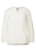Tunikabluse mit Struktur off white
