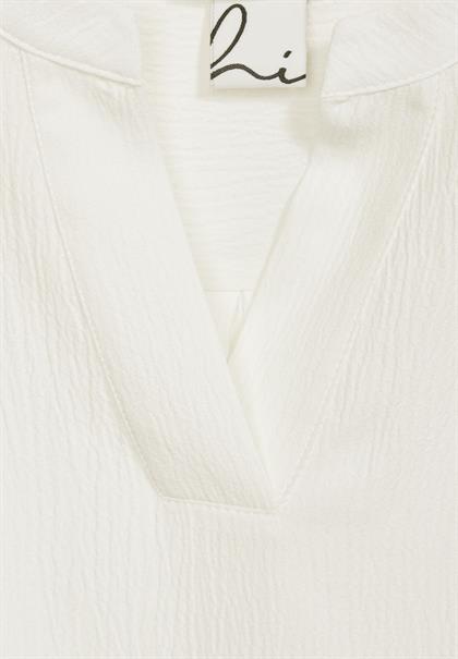 Tunikabluse mit Struktur off white