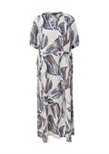 Tunikakleid mit Alloverprint beige