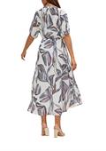 Tunikakleid mit Alloverprint beige