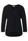 Tunikashirt im Materialmix black