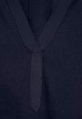 Tunikashirt im Materialmix mighty blue