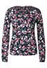Tunikashirt mit Blumenmuster deep blue