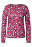 Tunikashirt mit Blumenmuster fresh pink