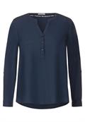 Turn-Up Bluse casual denim blue