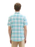 turquoise multicoloured check