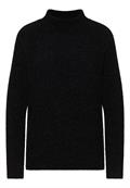 Turtleneck Chenille Pullover black