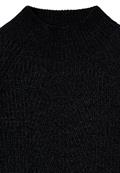 Turtleneck Chenille Pullover black