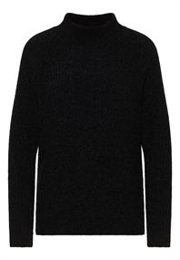 Turtleneck Chenille Pullover black