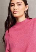 Turtleneck Pullover candy pink mel.