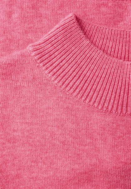 Turtleneck Pullover candy pink mel.