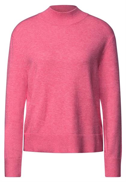 Turtleneck Pullover candy pink mel.