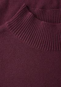 Turtleneck Pullover dark plum red