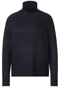 Turtleneck Pullover deep blue