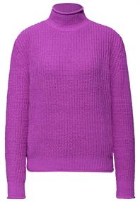 Turtleneck Pullover floral pink