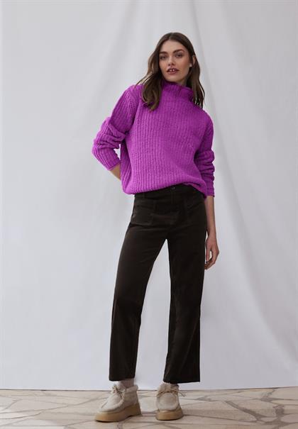 Turtleneck Pullover floral pink