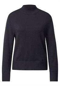 Turtleneck Pullover ink blue night