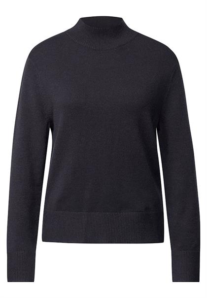 Turtleneck Pullover ink blue night