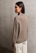 Turtleneck Pullover sandstone beige mel.