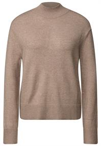 Turtleneck Pullover sandstone beige mel.