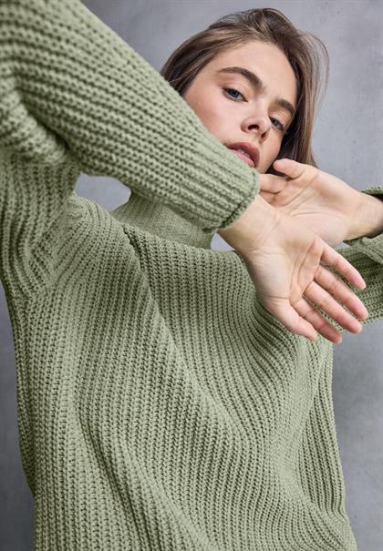 Turtleneck Pullover slate green