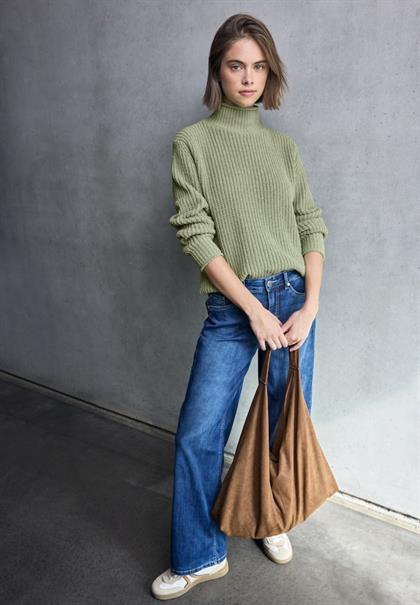 Turtleneck Pullover slate green
